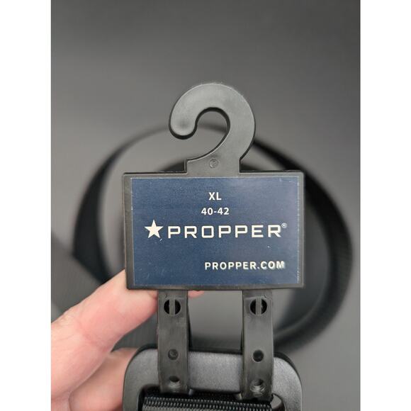 Propper Tactical Belt Mens XL 40-42 Black Nylon Webbing Outdoor F5603 Duty Gear - Picture 3 of 7